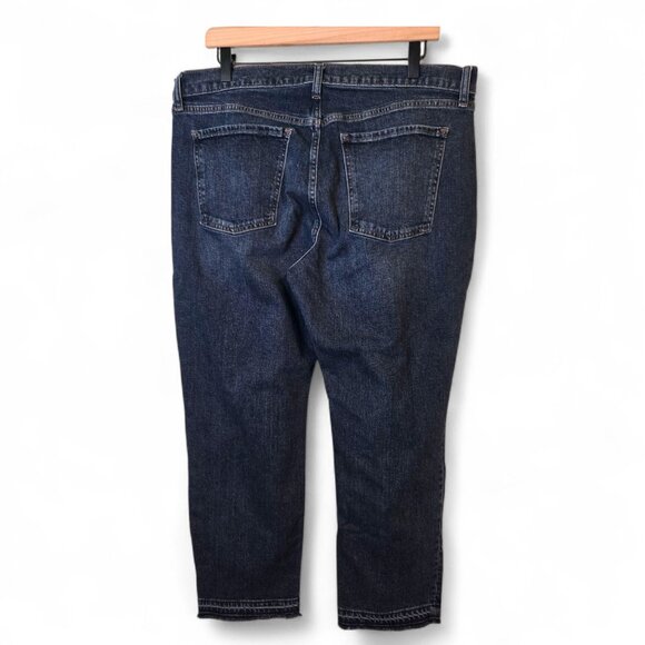 Old Navy jeans womens 14 medium-wash blue mid-rise boyfriend - Picture 1 of 6